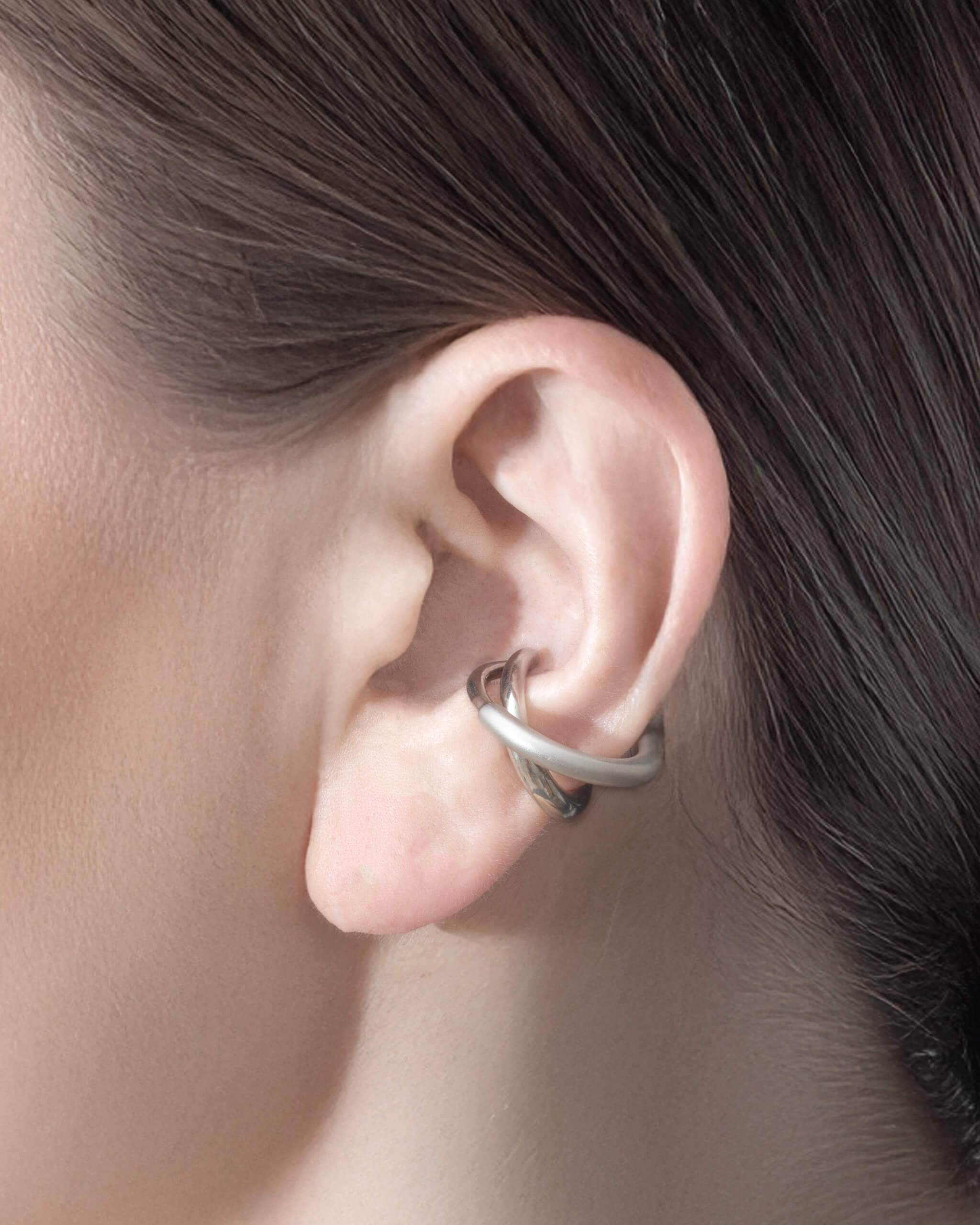 Mat Ear Cuff M | 2001C031010_mat