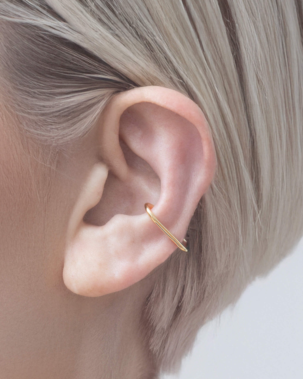 [NEW] K18YG Elliptical Ear Cuff SS | 1706C152020