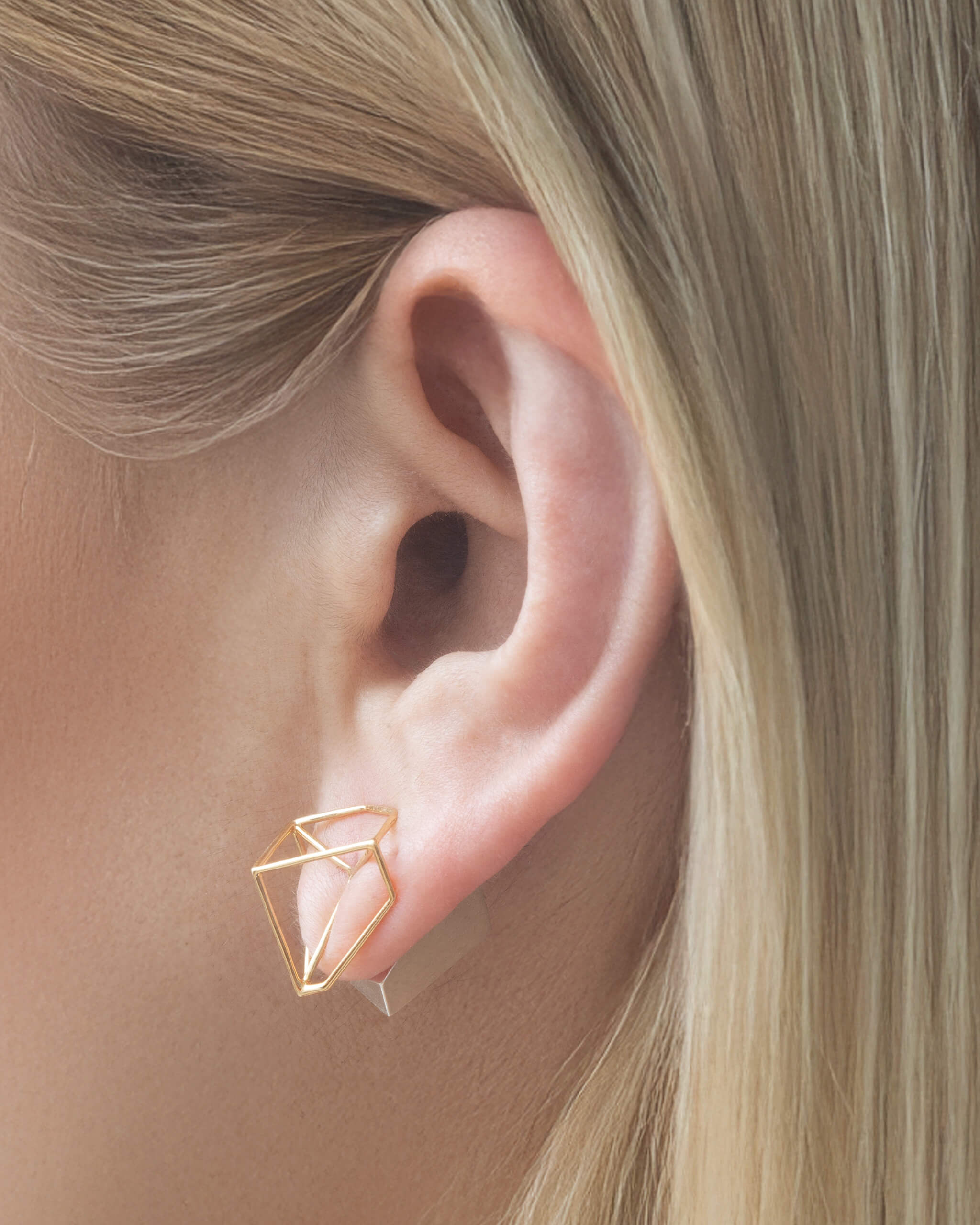 Bicolor CUBE Earring | 2302E021212