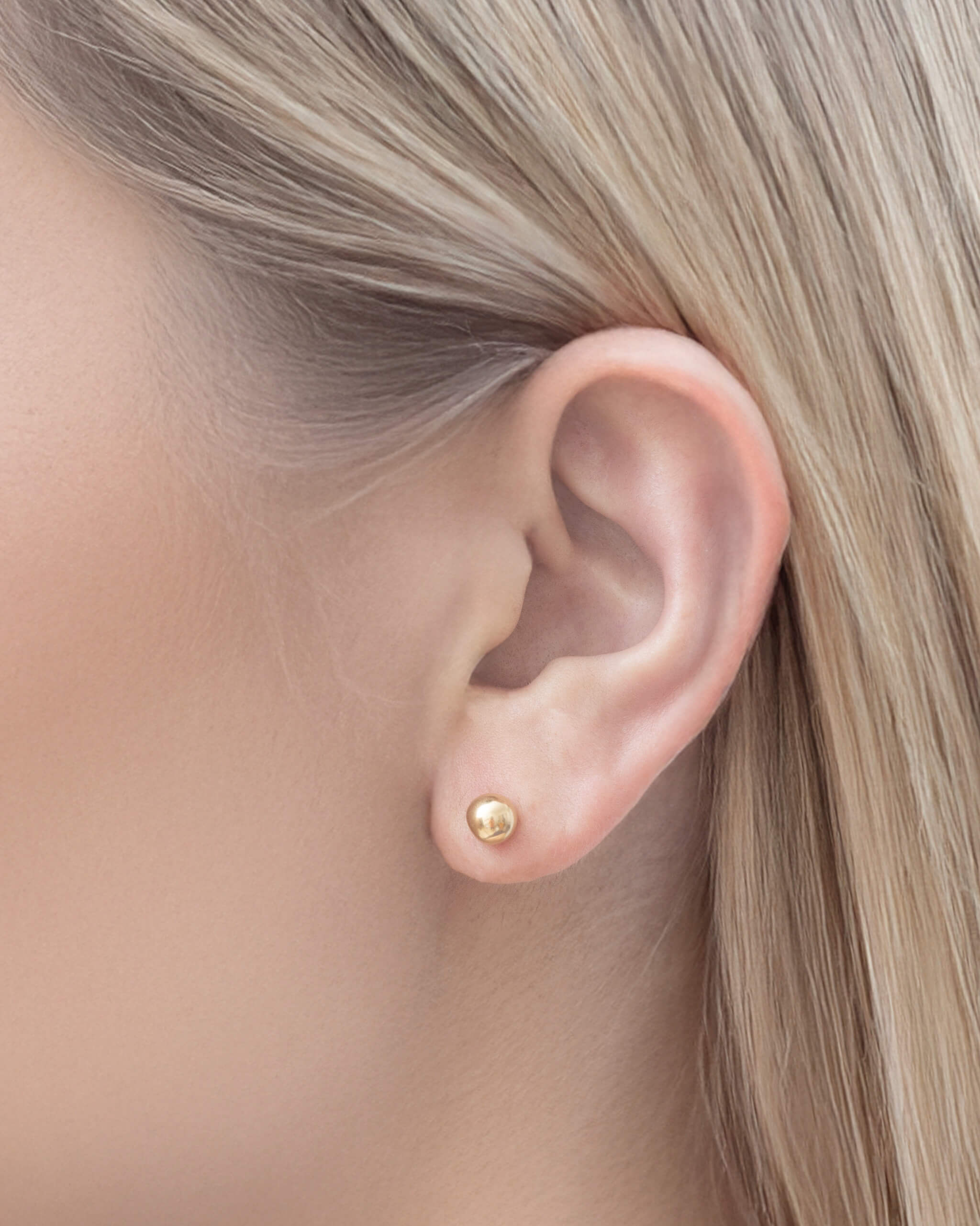 K18YG Double Ball Earring | 2302E042020