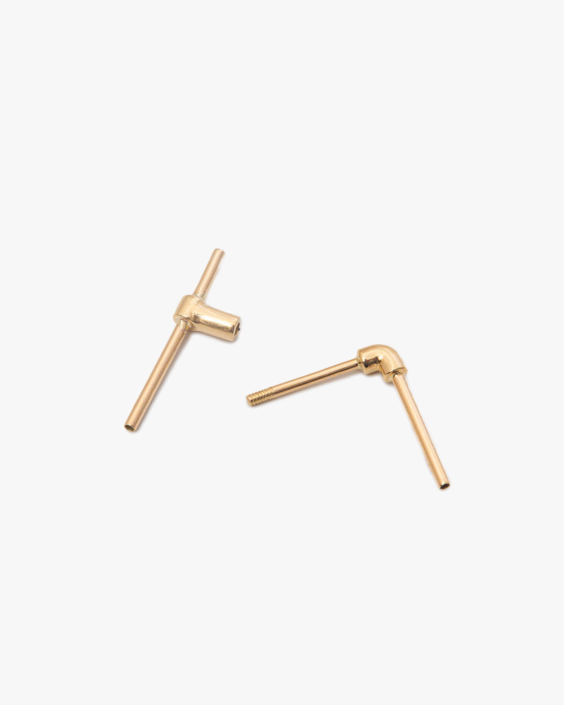 Water Pipe Earring 18KYG | 2301E042020