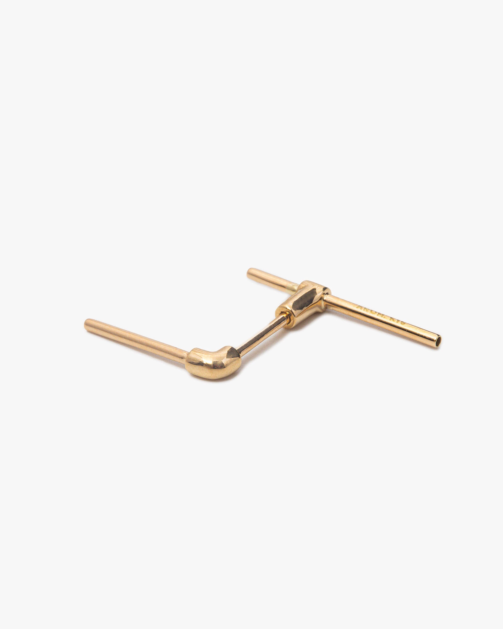 Water Pipe Earring 18KYG | 2301E042020