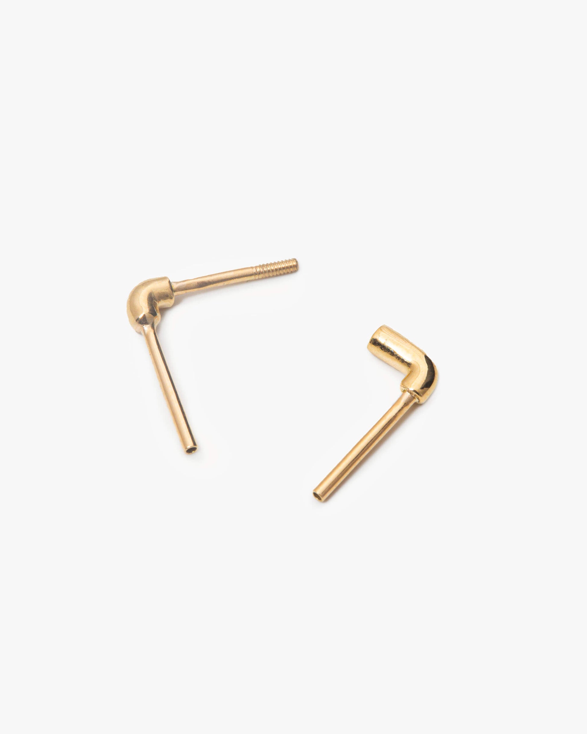 Water Pipe Earring K18YG | 2301E032020