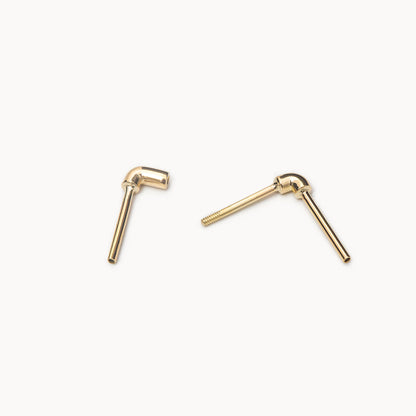 Water Pipe Earring K18YG | 2301E032020