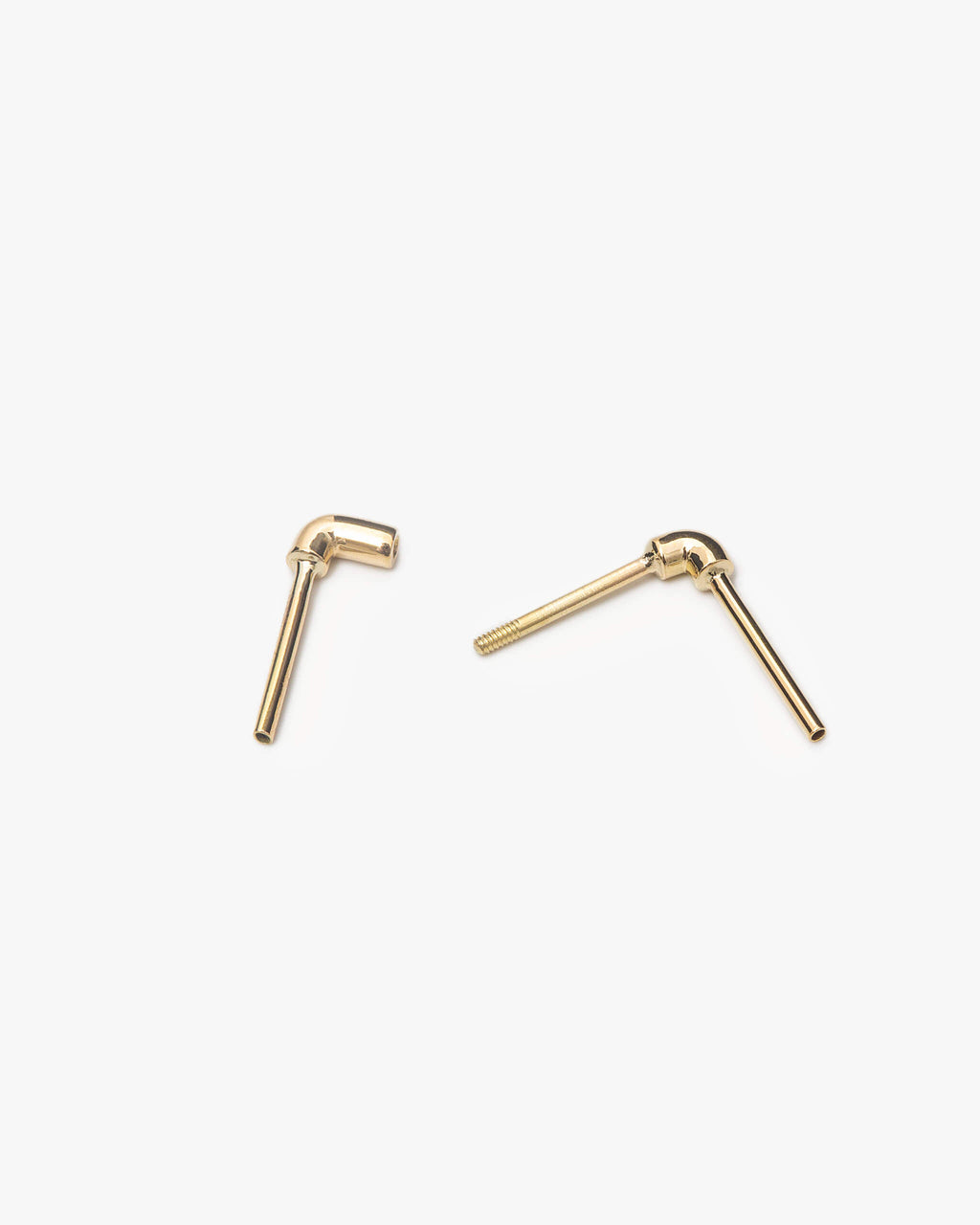 Water Pipe Earring K18YG | 2301E032020