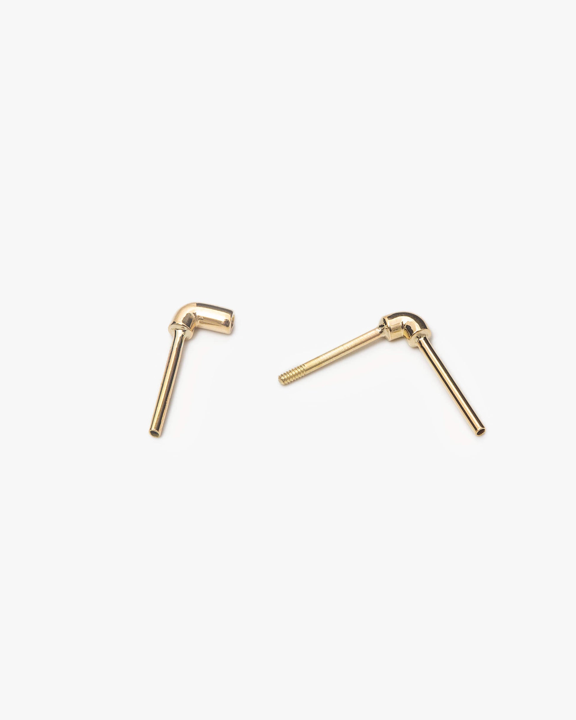 Water Pipe Earring K18YG | 2301E032020