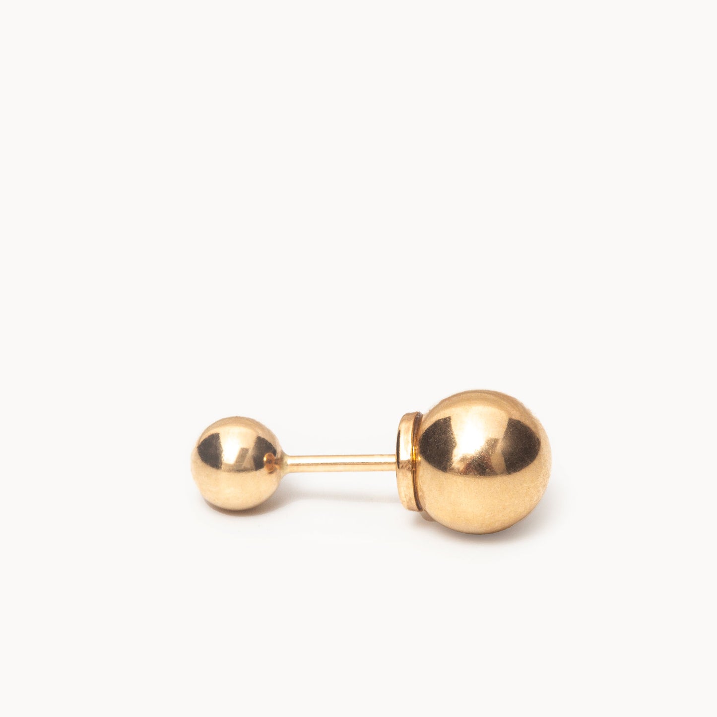 K18YG Double Ball Earring | 2302E042020