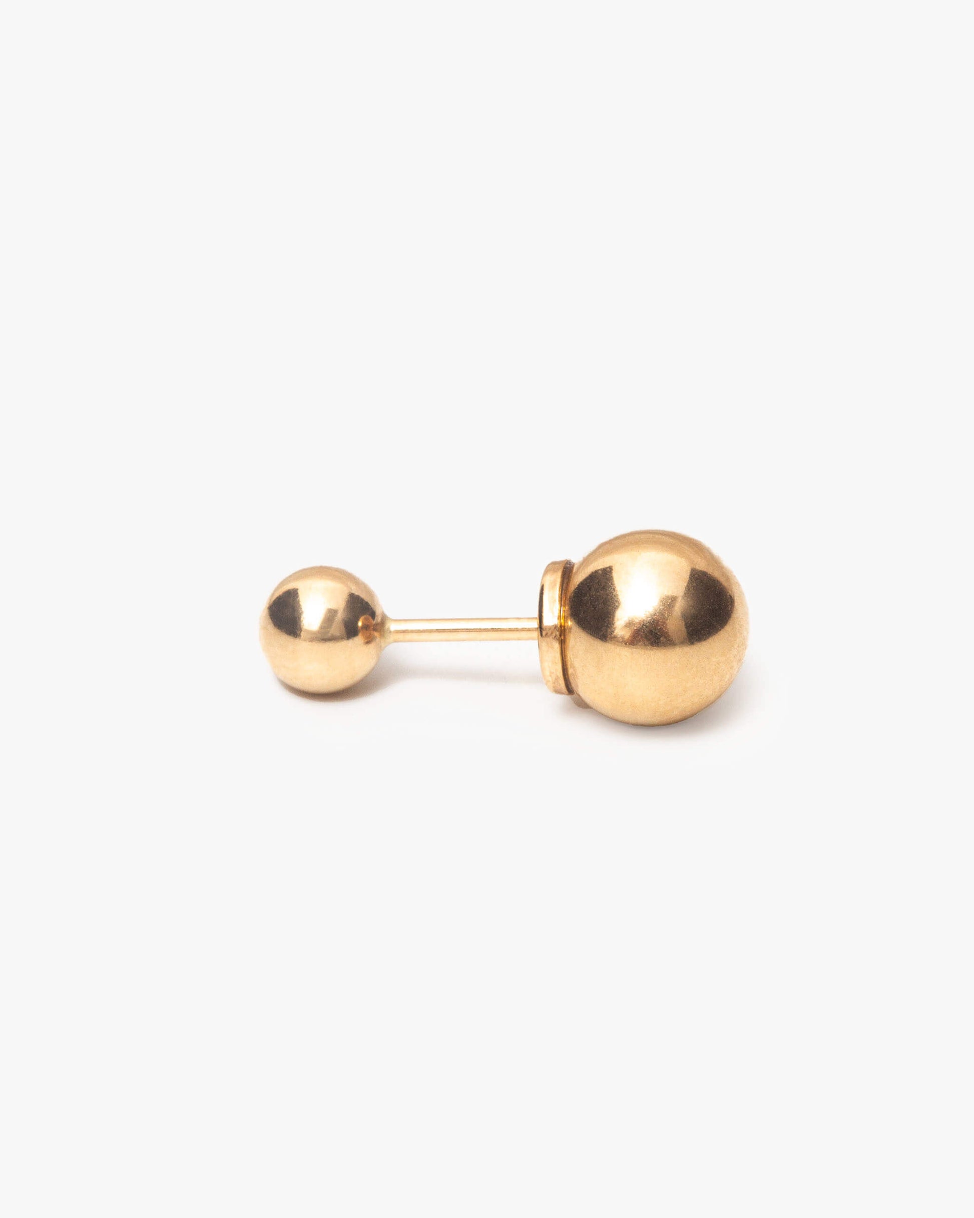 K18YG Double Ball Earring | 2302E042020