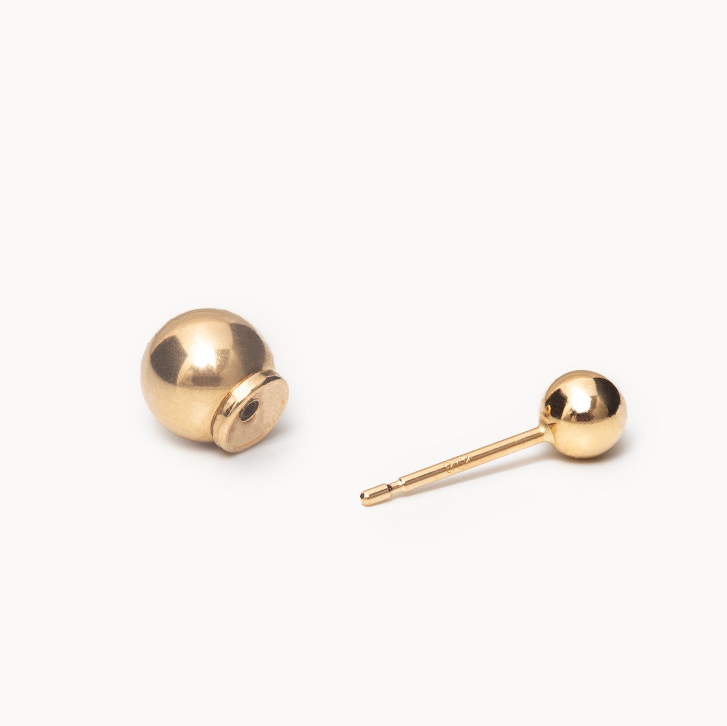 K18YG Double Ball Earring | 2302E042020