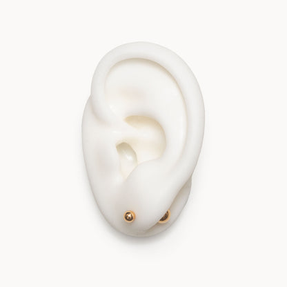 K18YG Double Ball Earring | 2302E042020