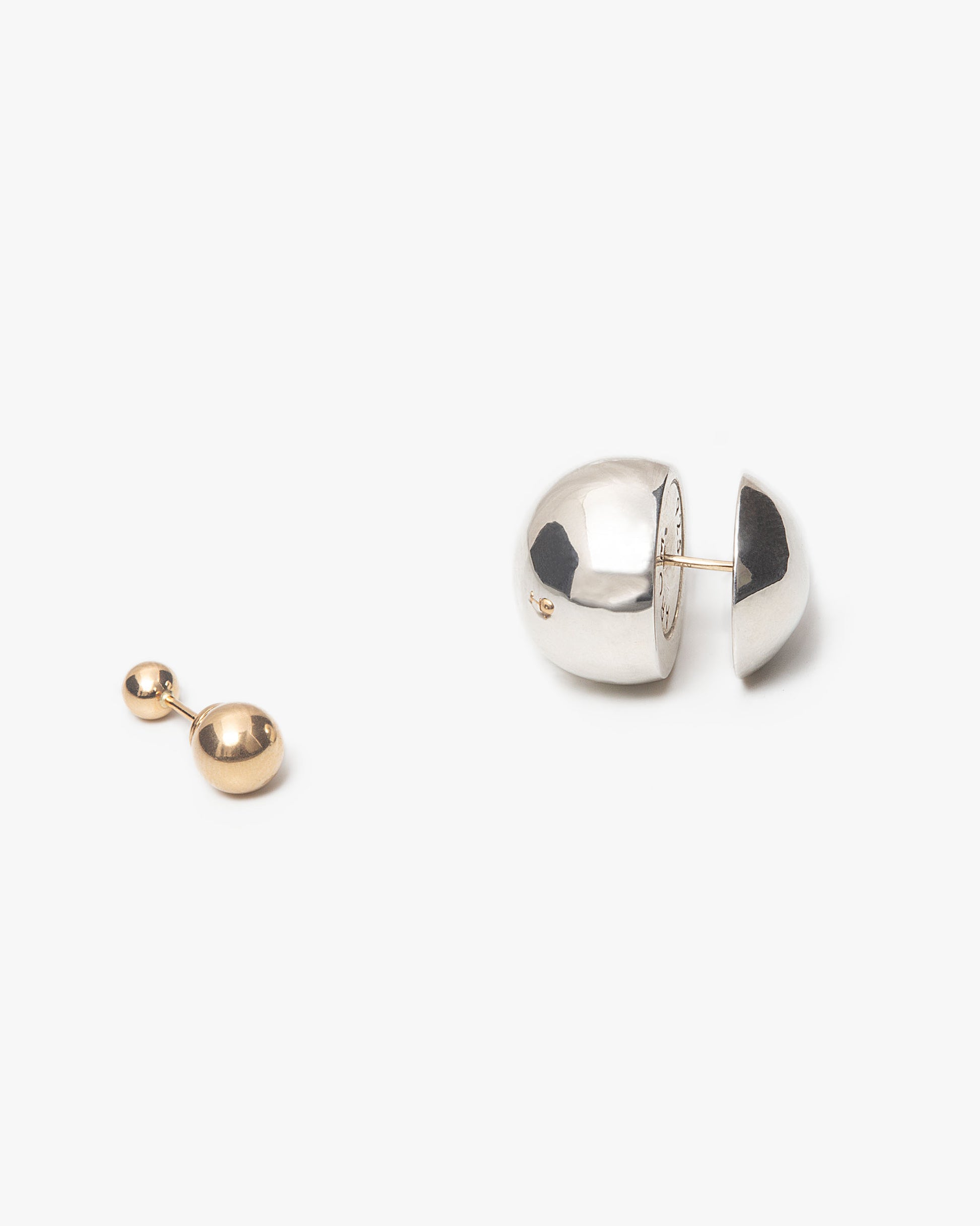 K18YG Double Ball Earring | 2302E042020