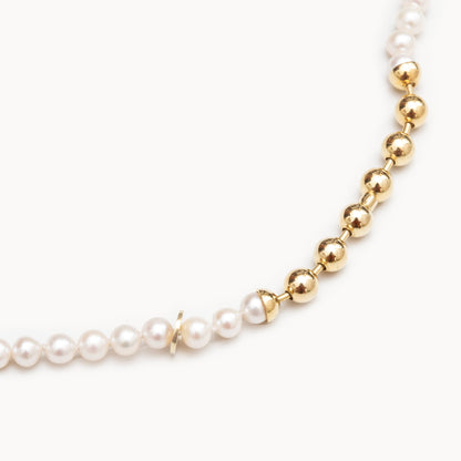 Ball Chain / Pearl Necklace | 1803N081020