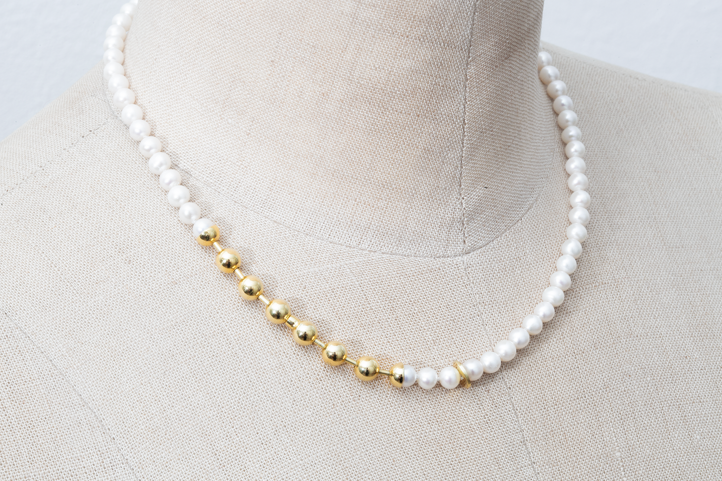 Ball Chain / Pearl Necklace | 1803N081020