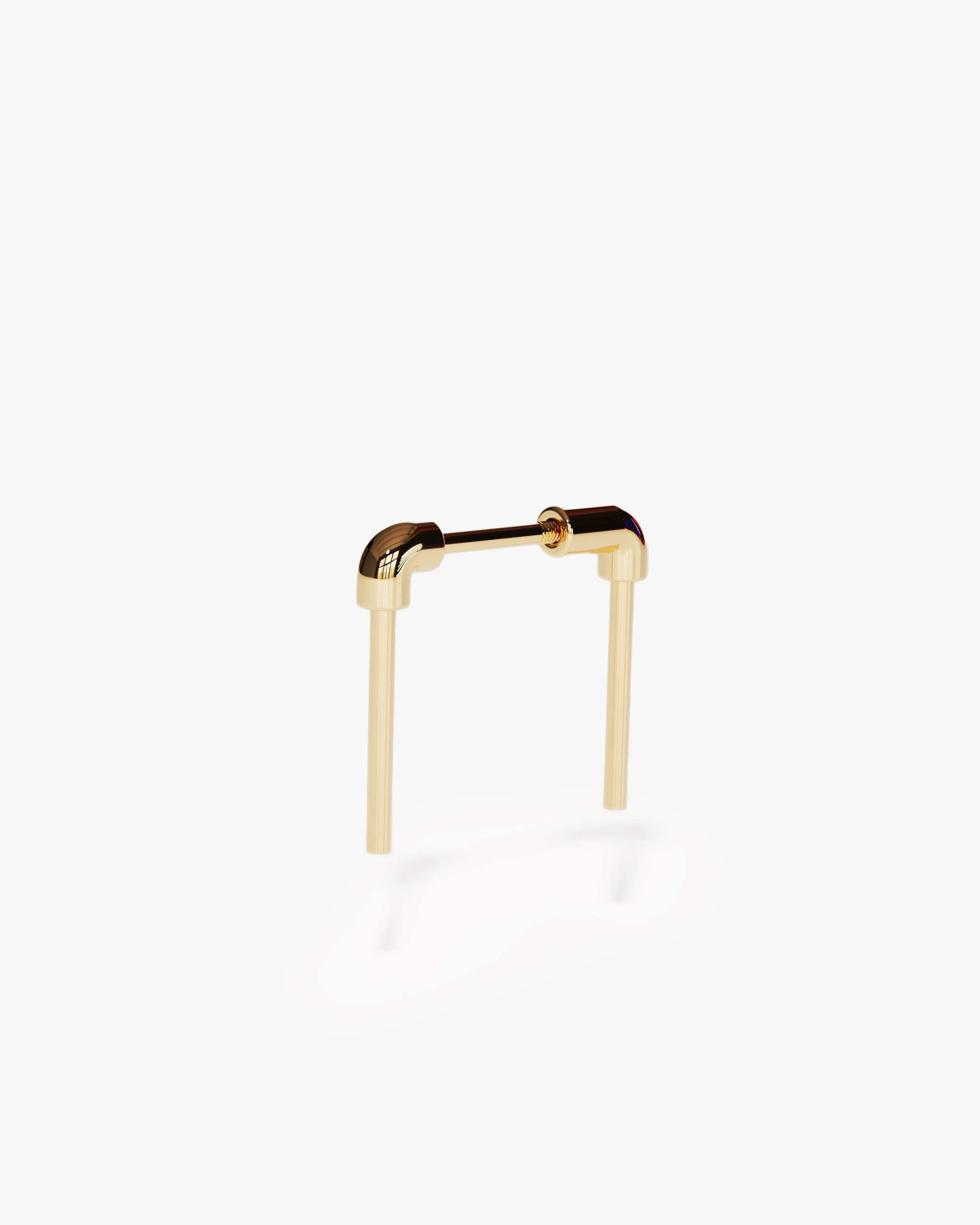 Water Pipe Earring K18YG | 2301E032020