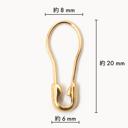 K18YG Safety Pin Earring | 1905E082020