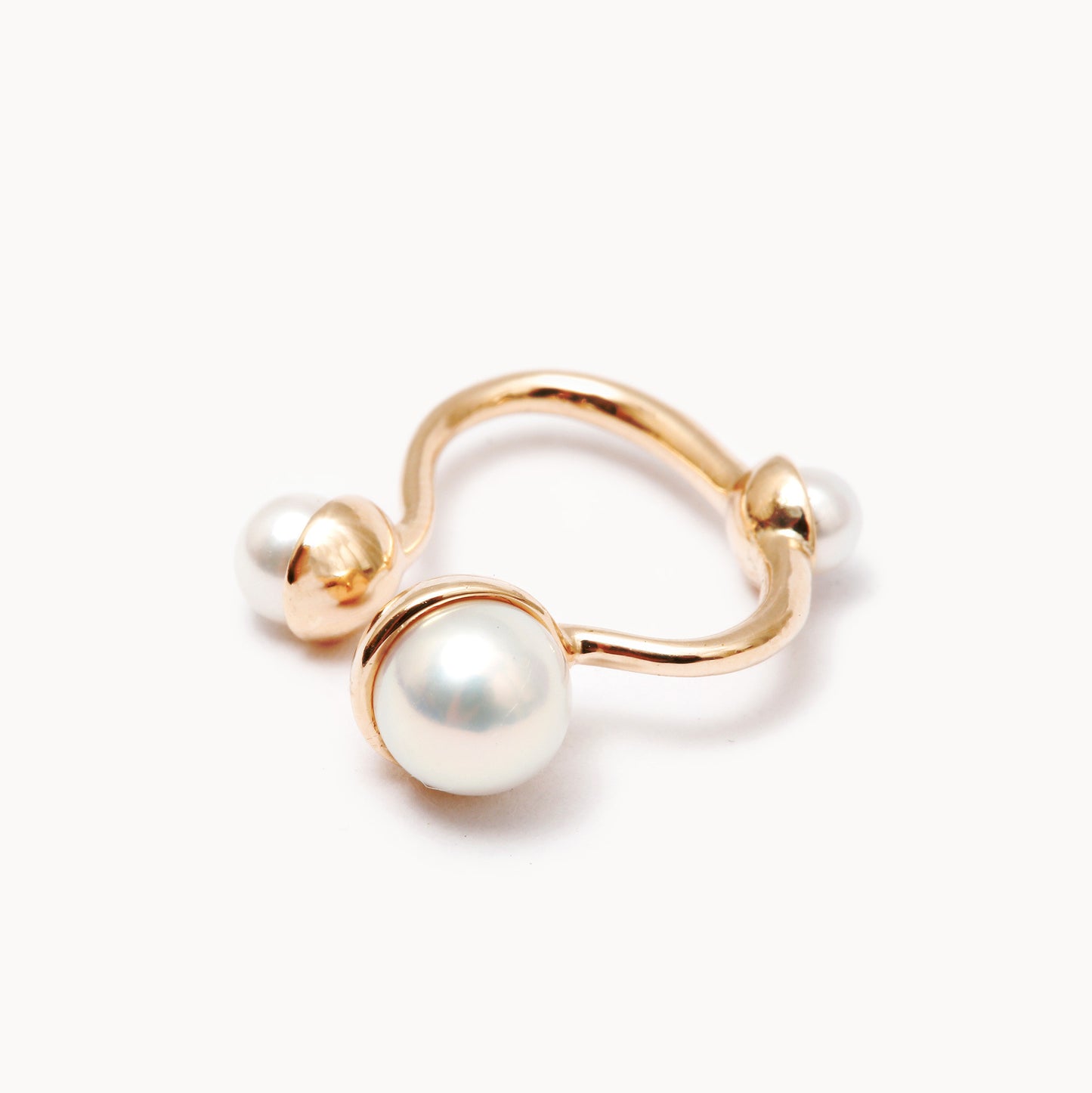 K10YG Pearl Ear Cuff | 1803C183030