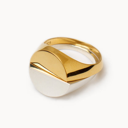 Half Signet Ring | 1607R011010L