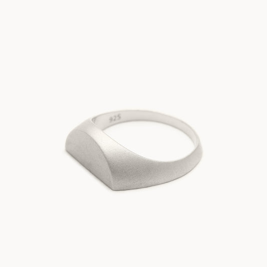 Half Signet Pinky Ring Mat | 1607P011010S