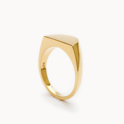 Half Signet Pinky Ring | 1607P011020L