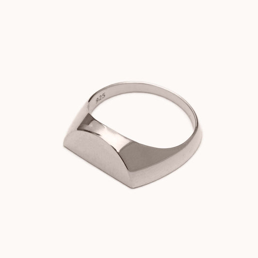 Half Signet Ring | 1607R011010L
