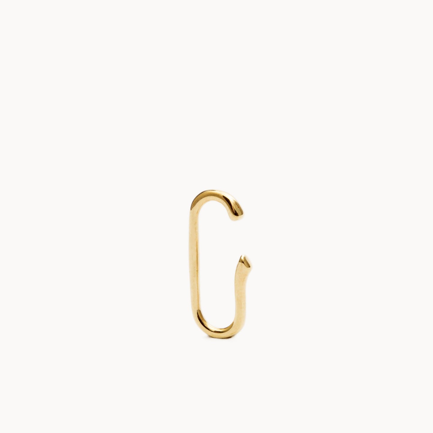 Small Elliptical Ear Cuff SS | 1706C151020