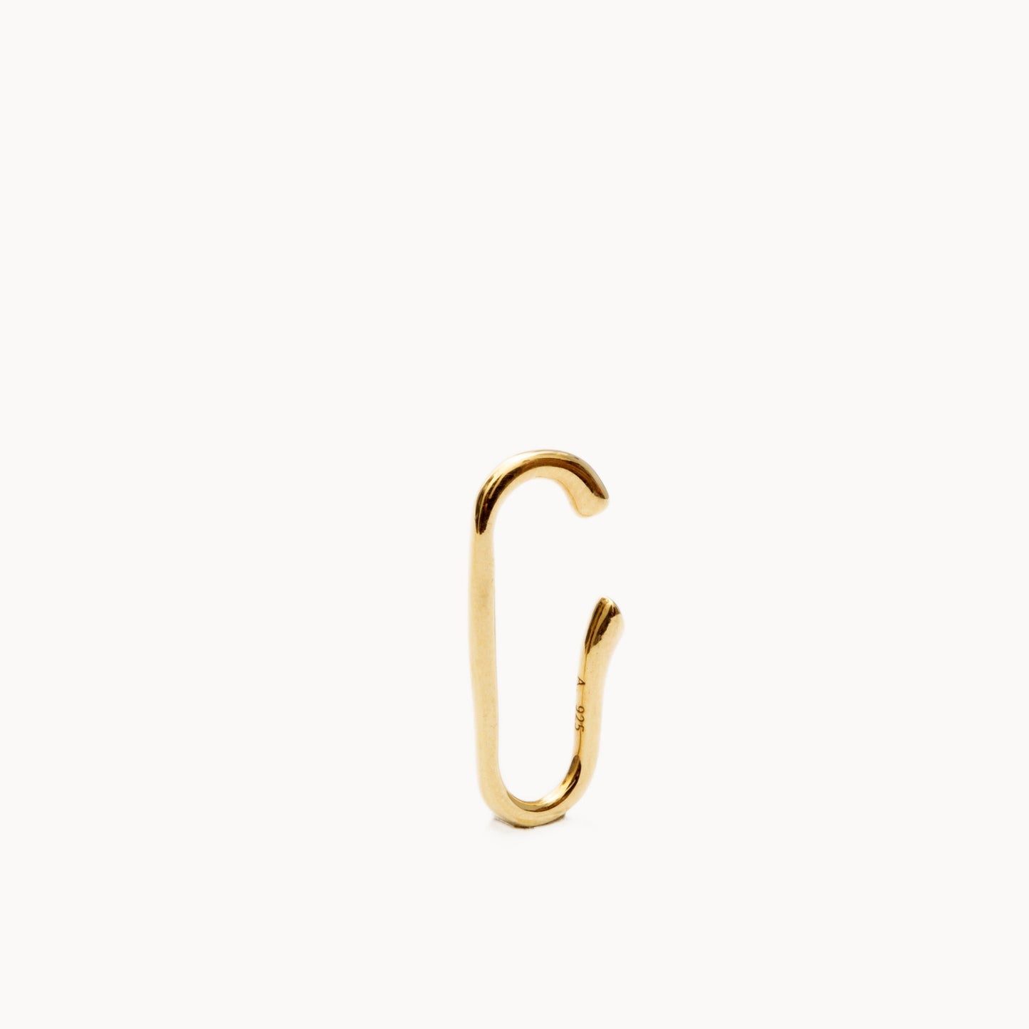 Small Elliptical Ear Cuff SS | 1706C151020