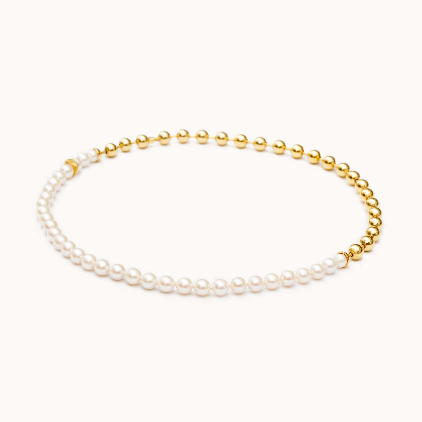 Ball Chain / Pearl Necklace | 1803N091020