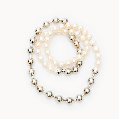 Ball Chain / Pearl Necklace | 1803N091040