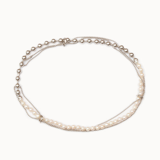 DB Ball Chain / Pearl Necklace | 1803N161040
