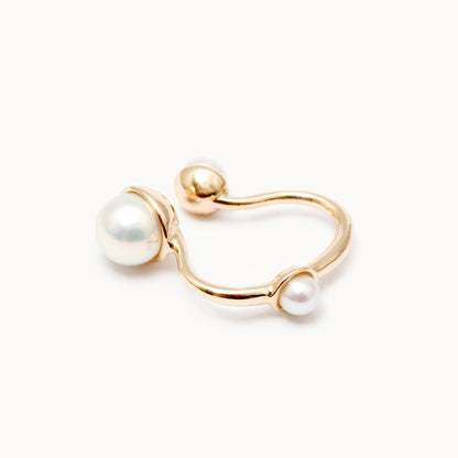 K10YG Pearl Ear Cuff | 1803C183030