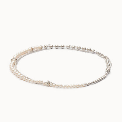 TR Ball Chain/Pearl Necklace | 1803N201040