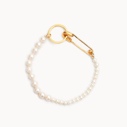 Pearl Bracelet ｜1905B031020｜安全ピンとパールのブレスレット