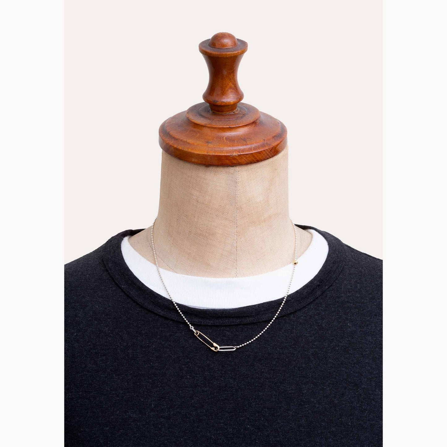 Safety Pin Necklace K18 | 1905N071212