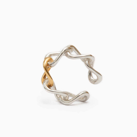 Chain Ear Cuff バイカラーチェーンイヤーカフS