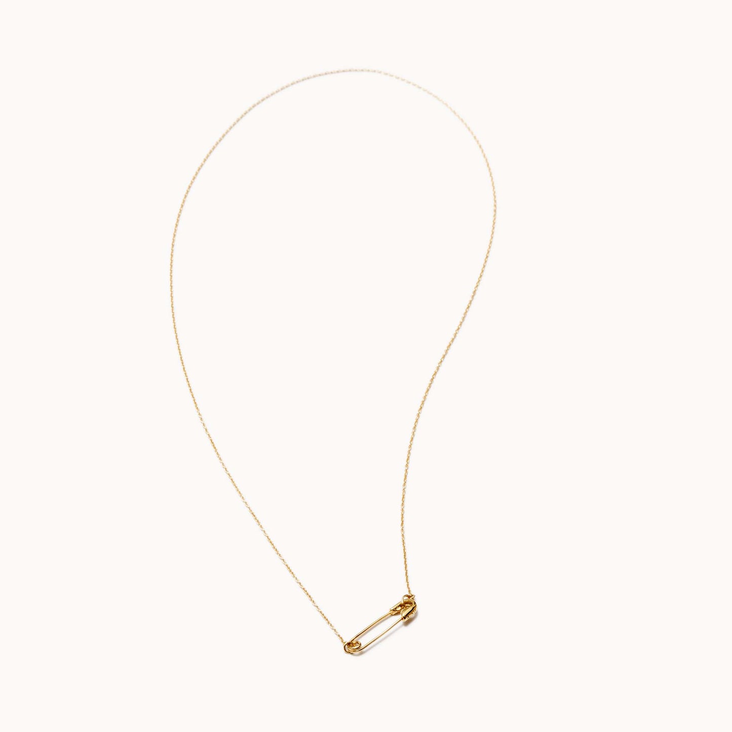 K18YG Safety Pin Necklace K18YG | 1905N092020