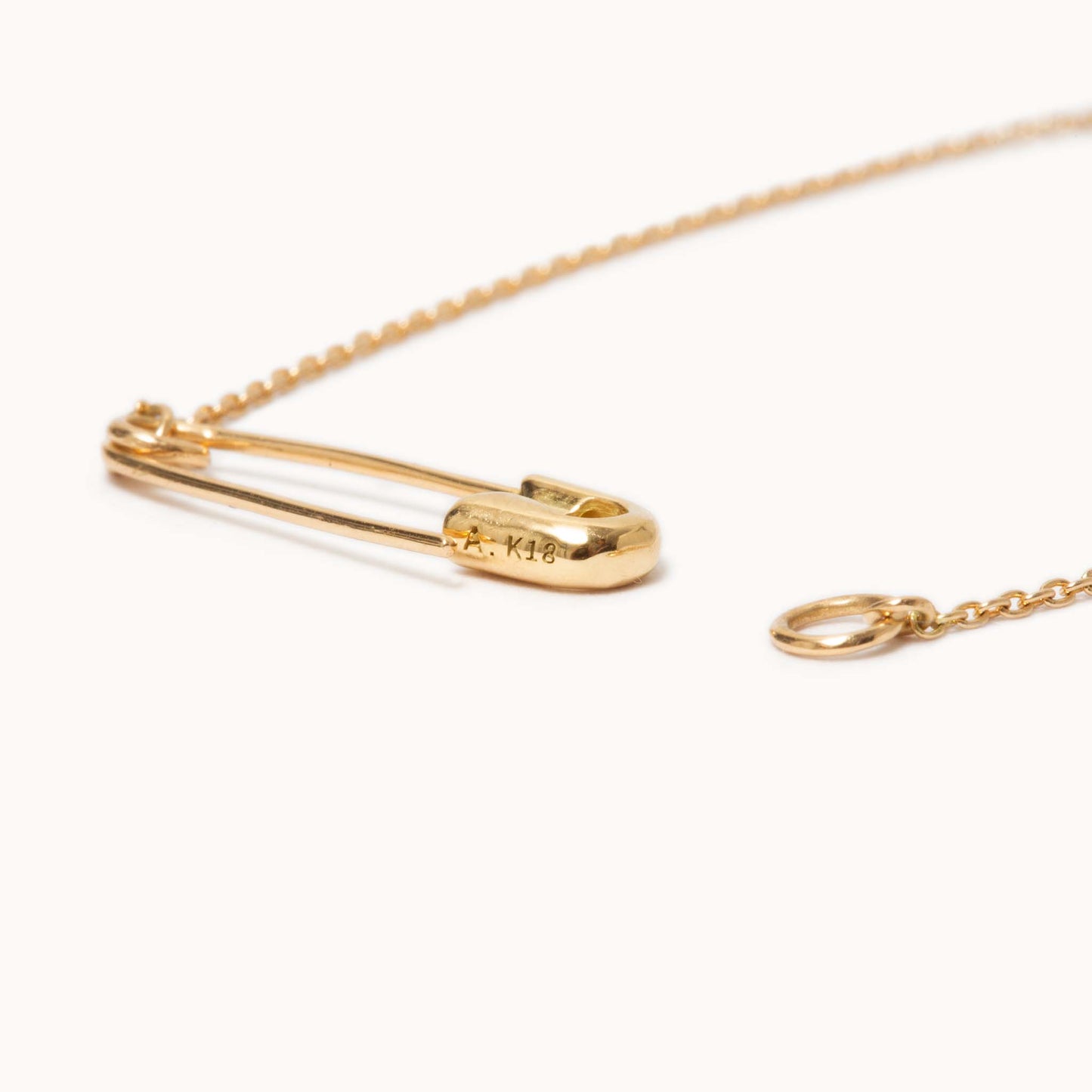 K18YG Safety Pin Necklace K18YG | 1905N092020