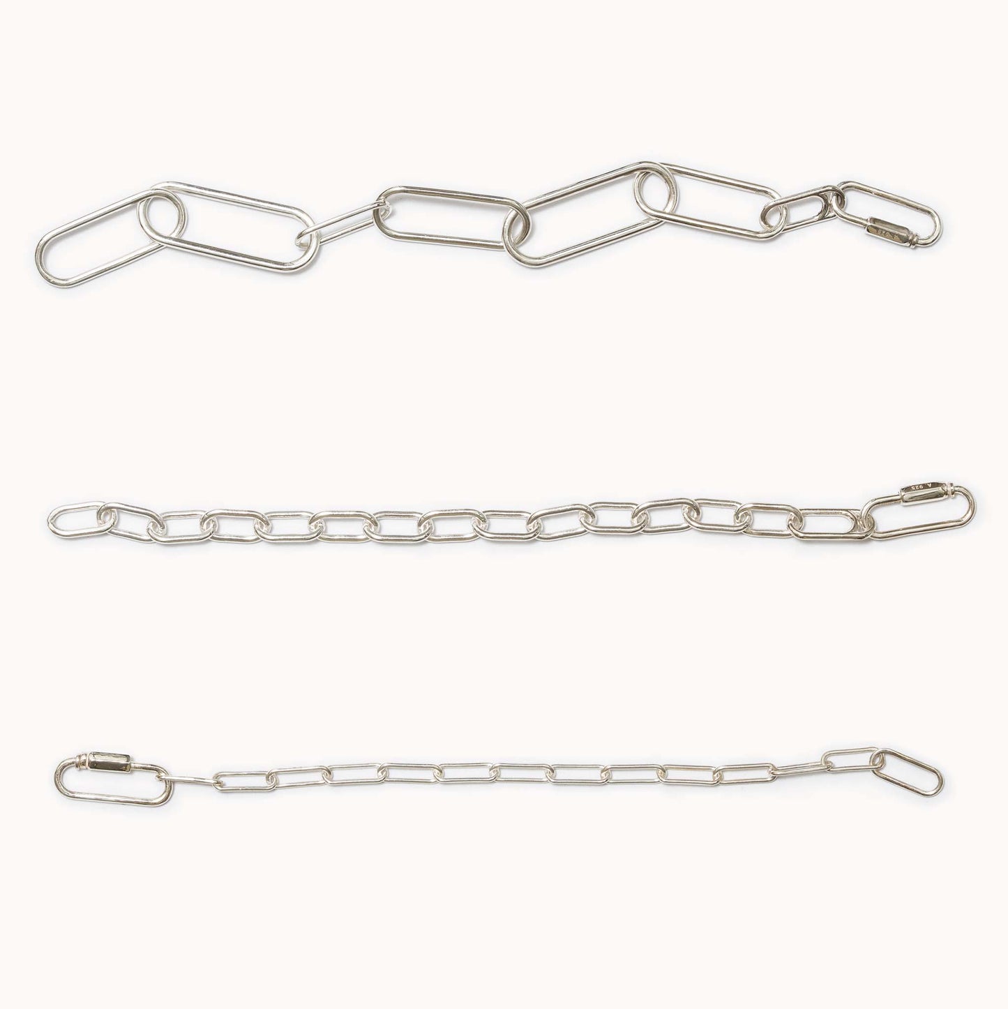 Chain Bracelet with Karabiner カラビナチェーンブレスレット M
