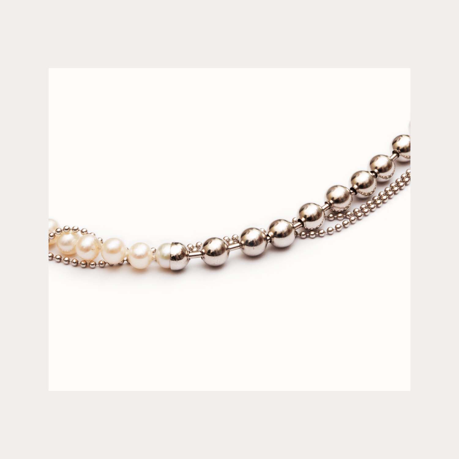 【NEW】DB Ball Chain / Pearl Necklace | 1803N161040