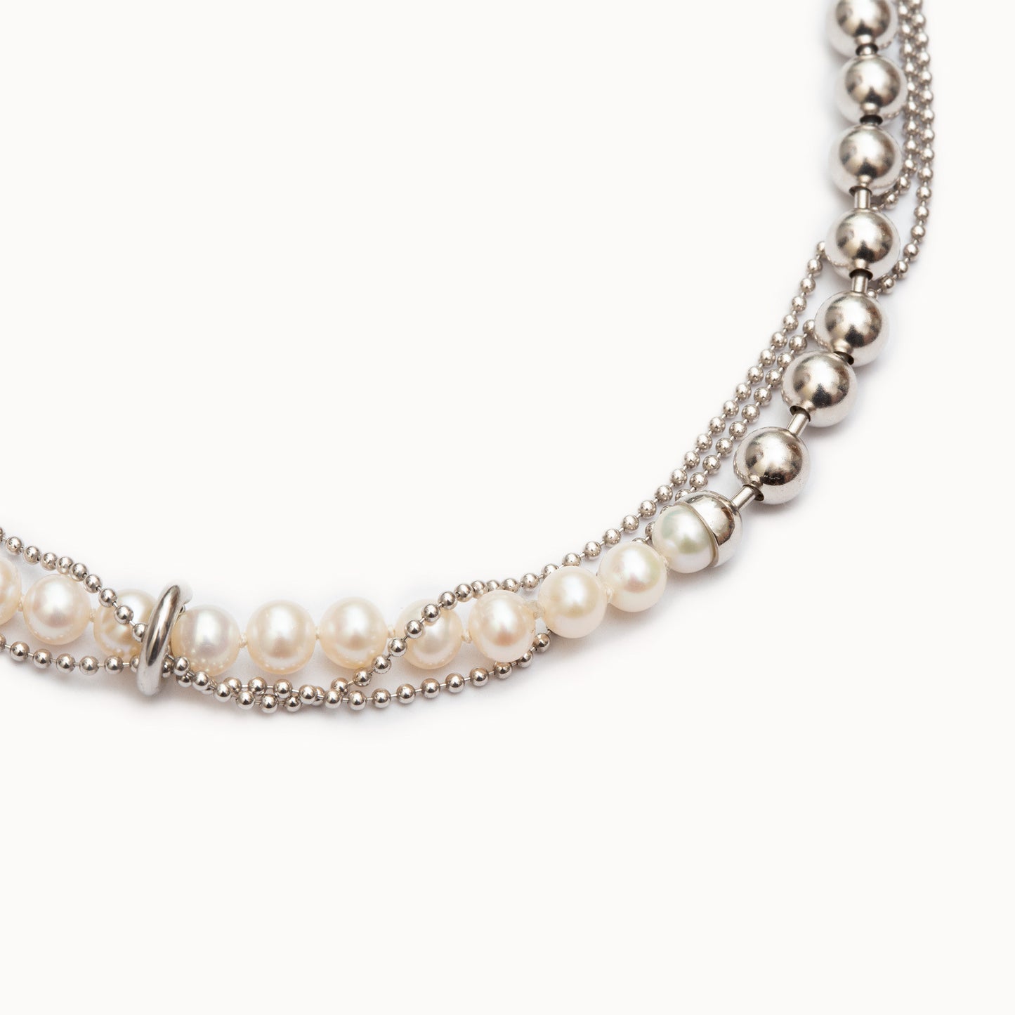 DB Ball Chain / Pearl Necklace | 1803N161040