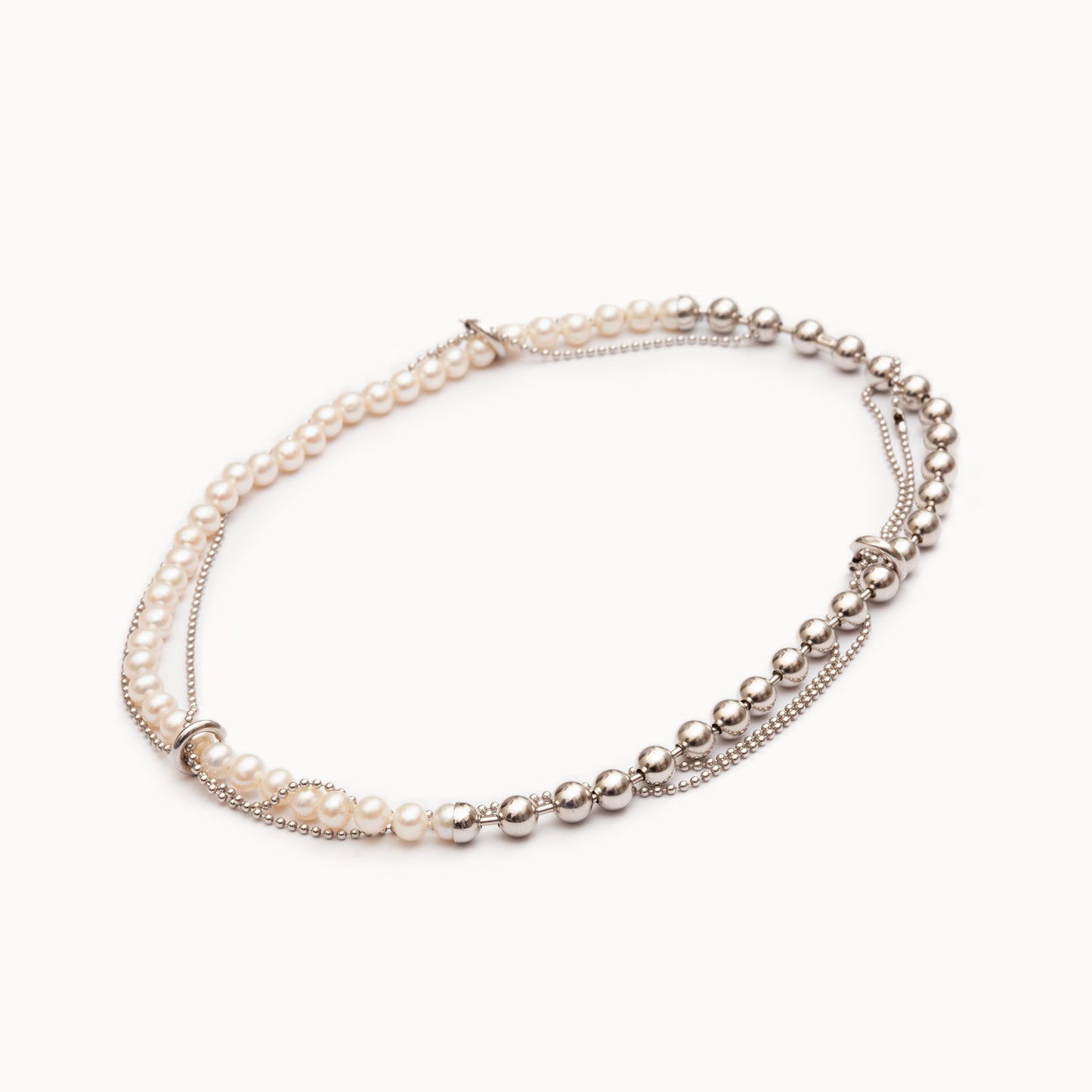 DB Ball Chain / Pearl Necklace | 1803N161040