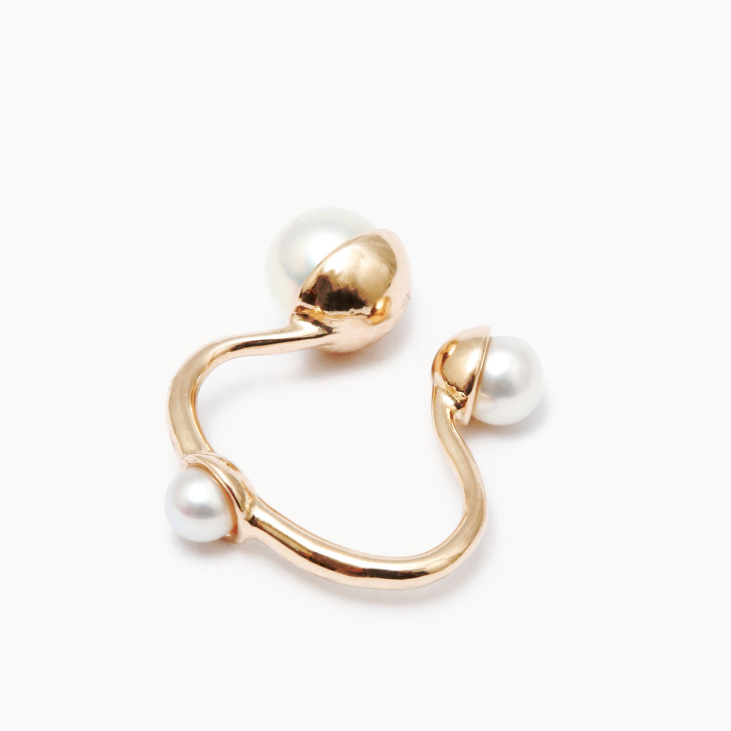 K10YG Pearl Ear Cuff | 1803C183030